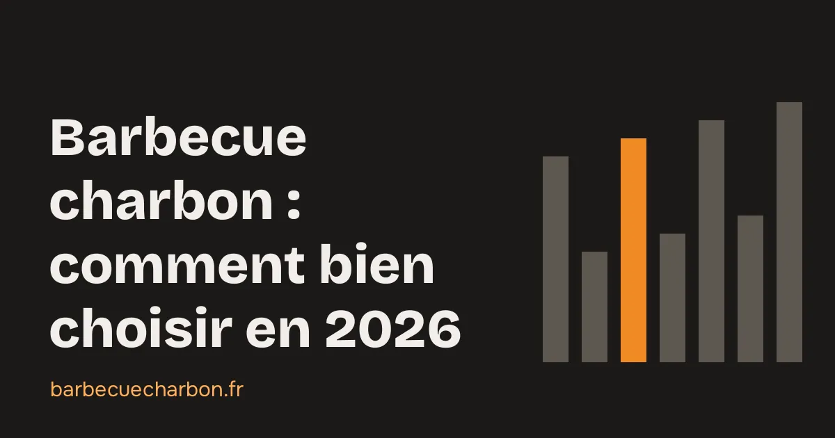 Barbecue charbon à couvercle avec des braises allumées dans un jardin